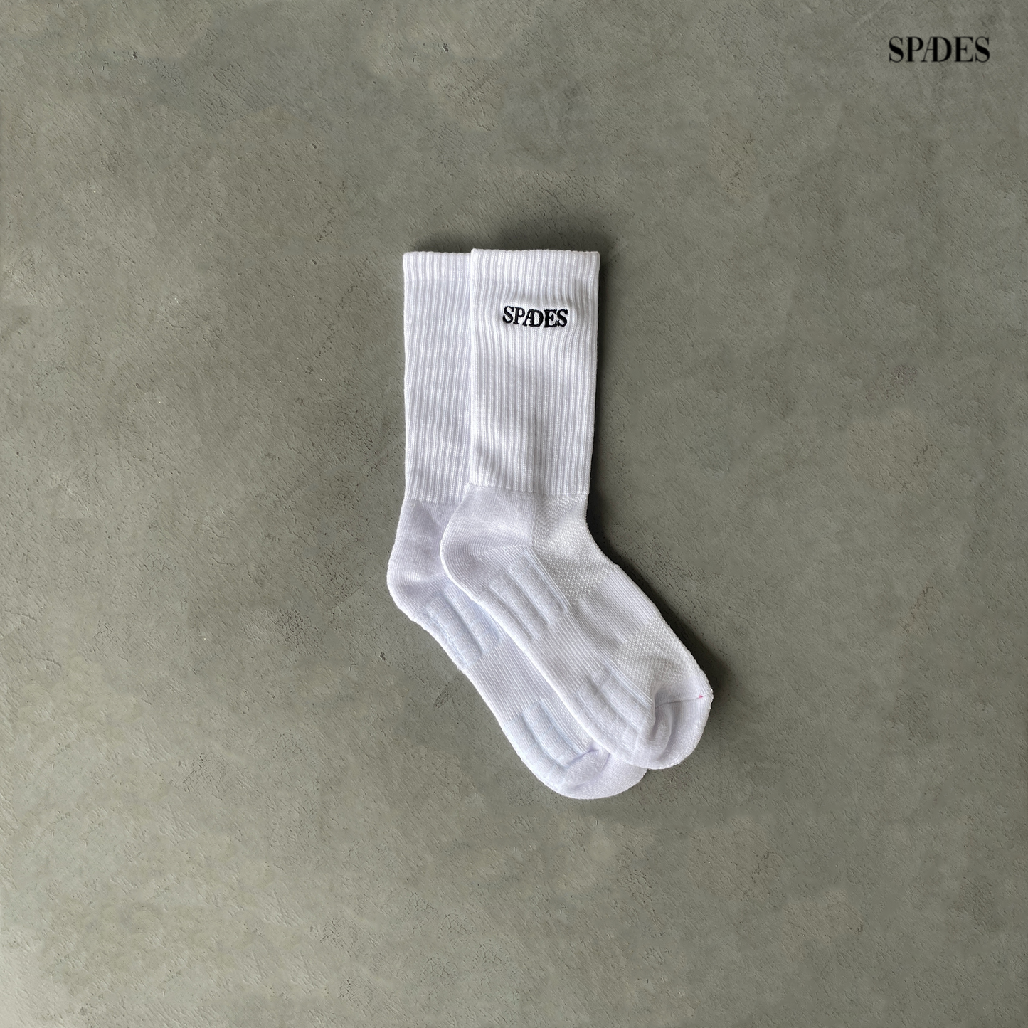 Spades Sports Socks Embro White