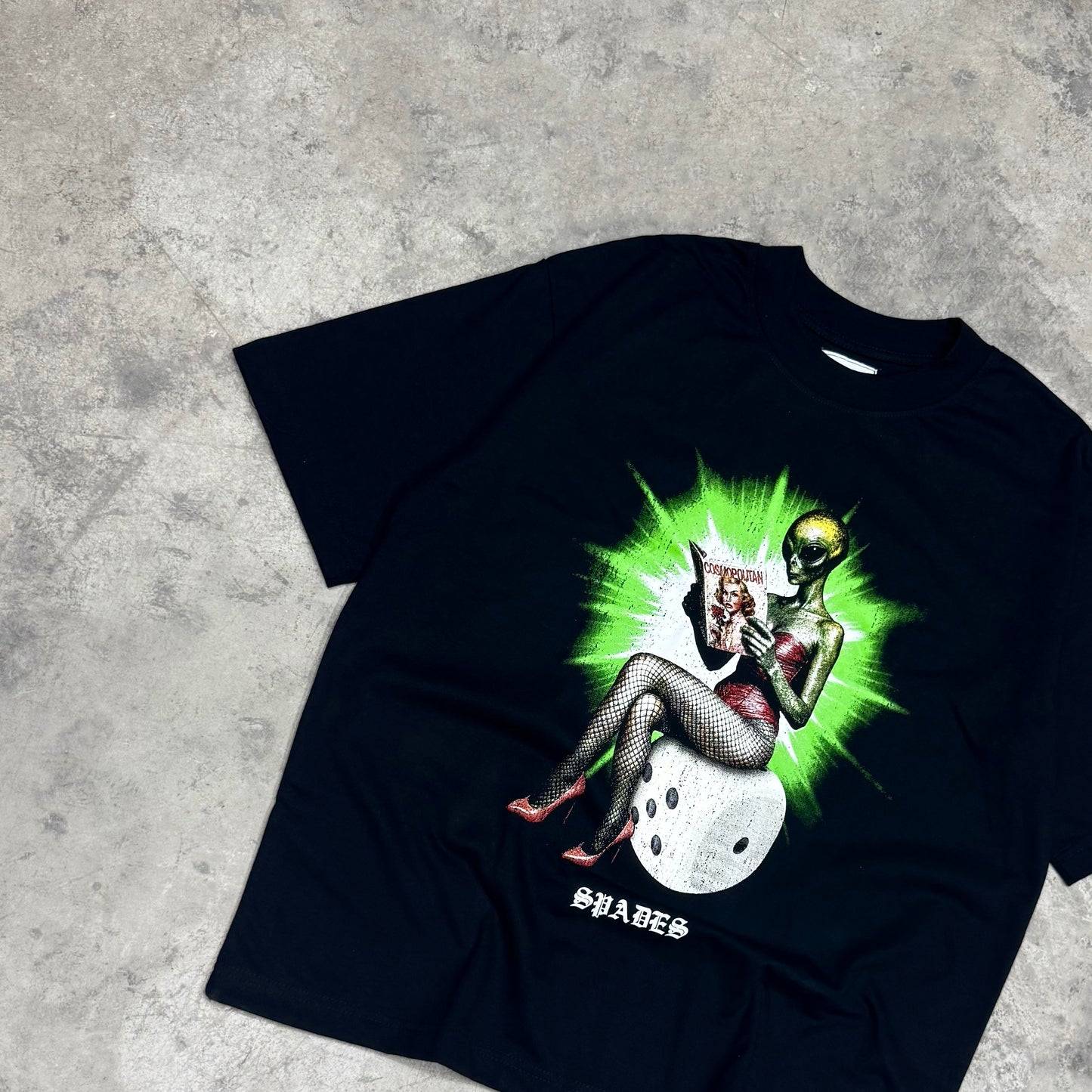 Cosmic Seductress Box Tee Black SPADES