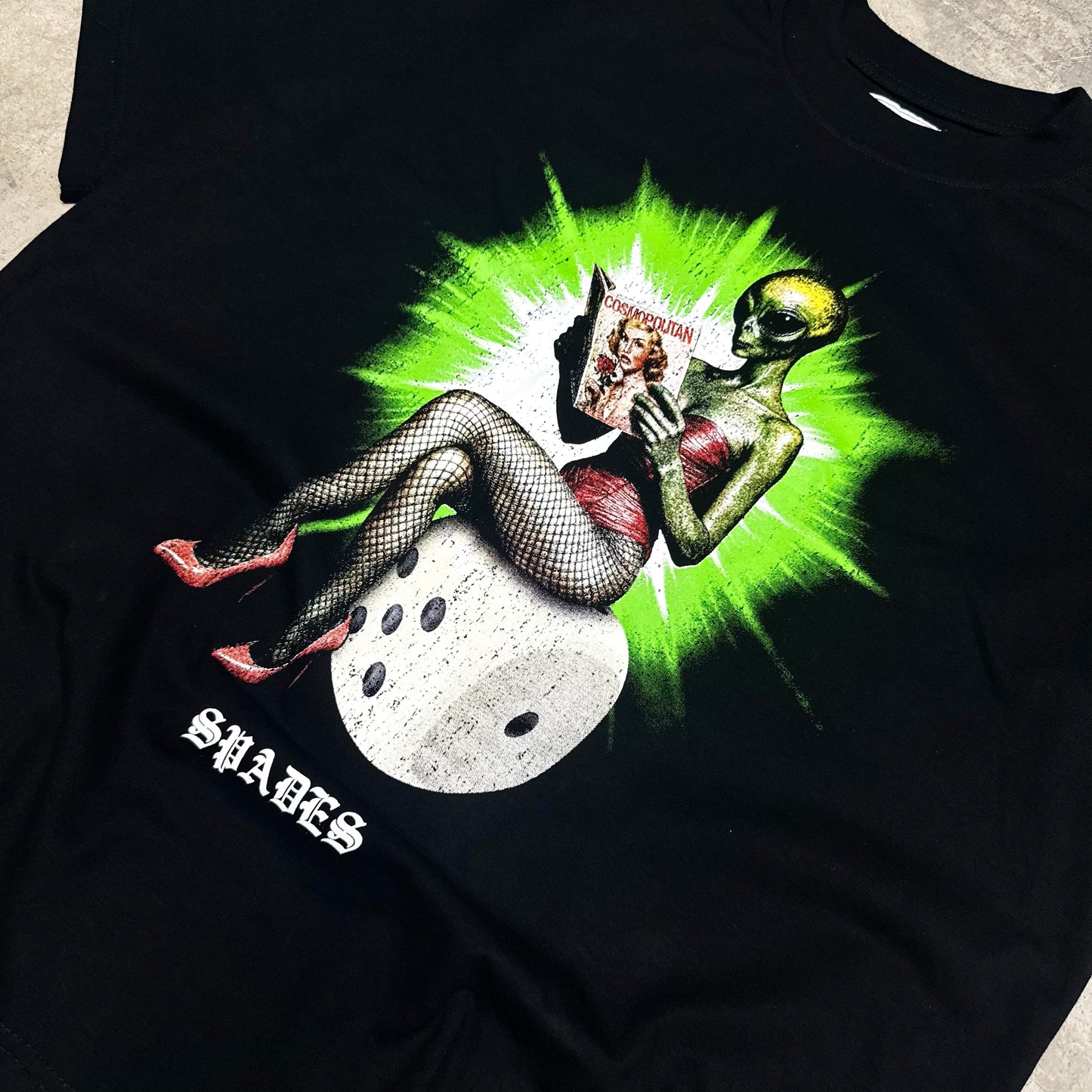 Cosmic Seductress Box Tee Black