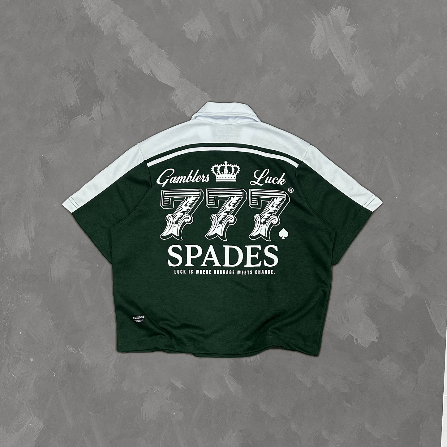 Spades Lucky Roulette Boxy Crop Polo