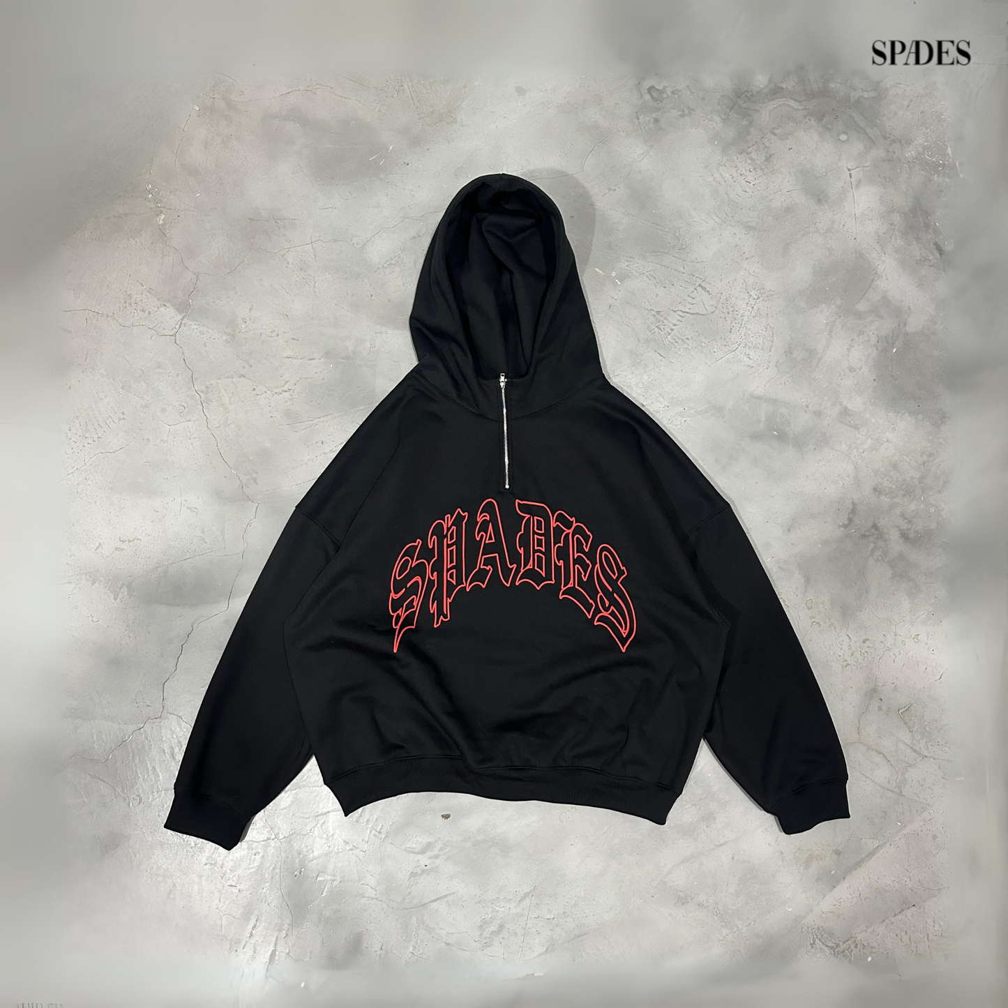 Spades Inferno Zip Boxy Hoodie