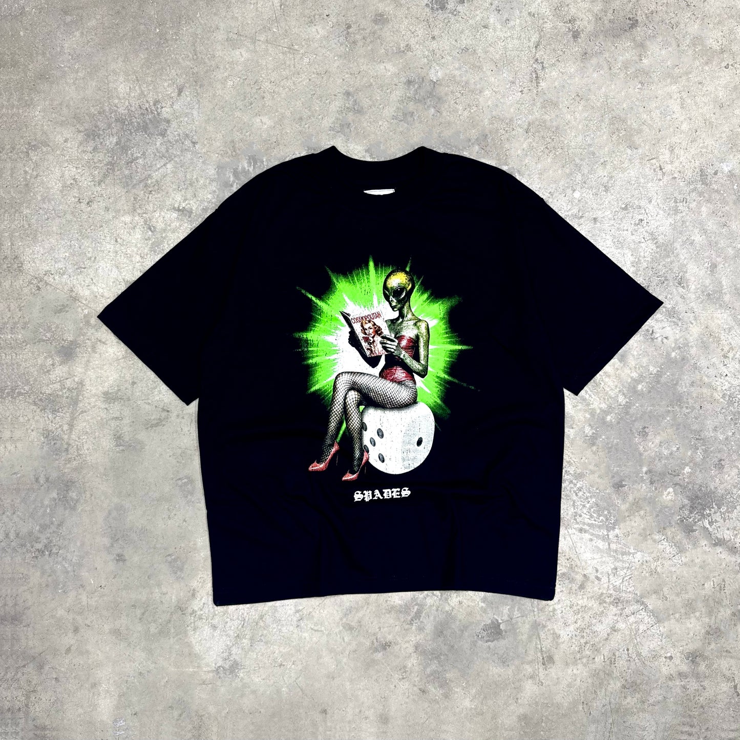 Cosmic Seductress Box Tee Black