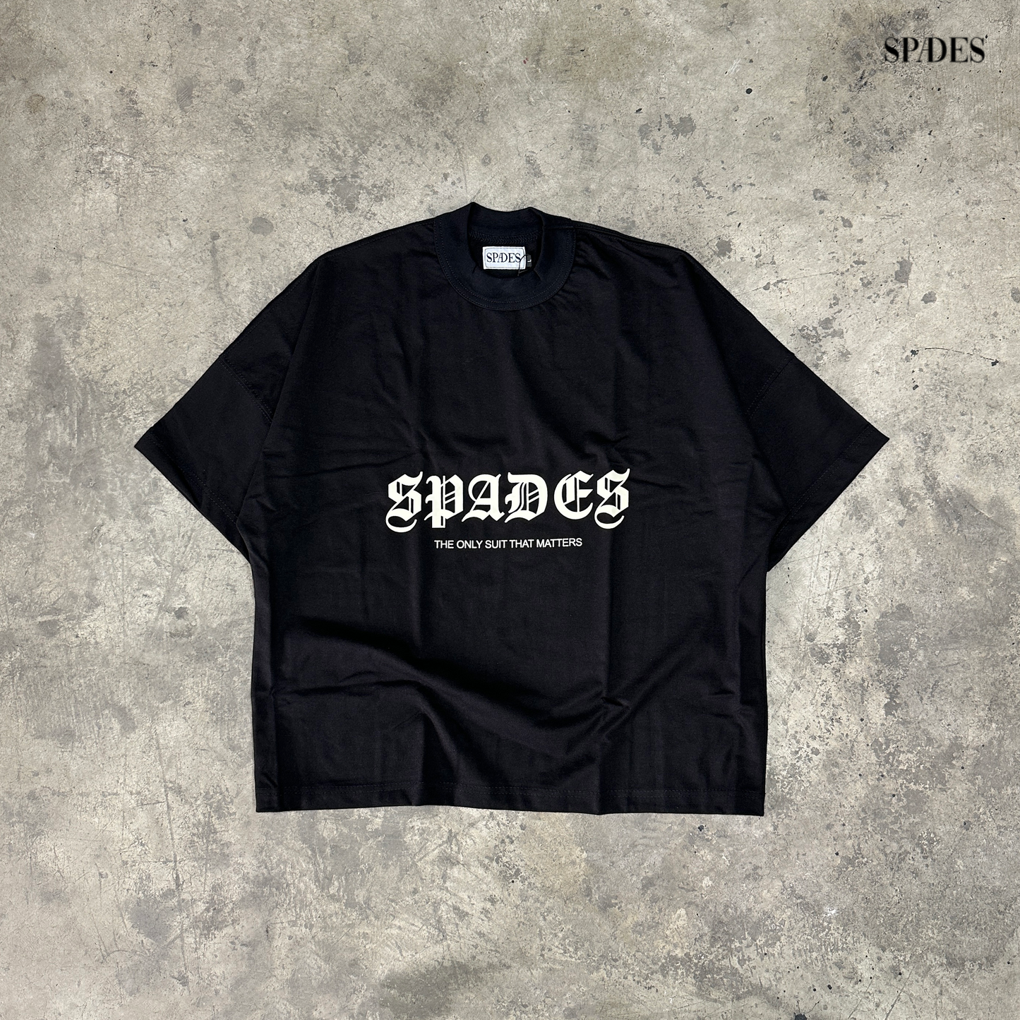 Cash Rules Boxy Crop Tee Black