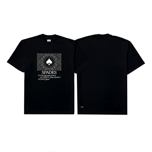 Spades Bold Gambler Black T-shirt