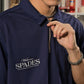 Spades Quarter Zip Polo Welcome Gamblers Navy Blue