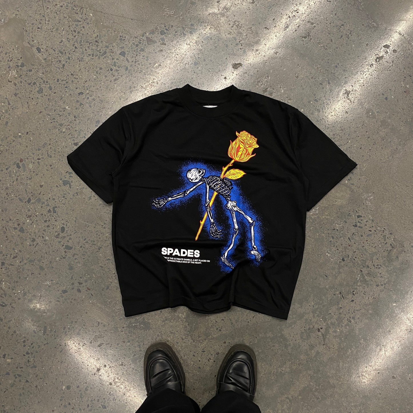 Spades Blossom of the Night Boxy Tee Black