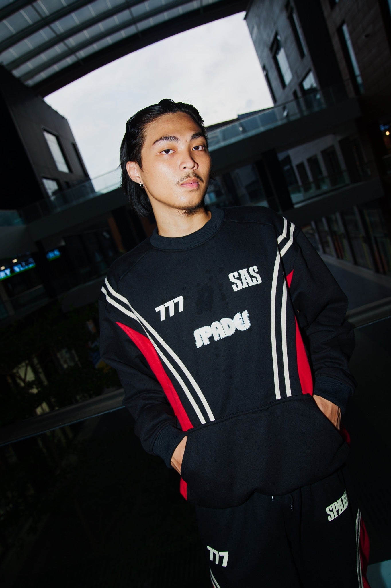Spades Metro Surge Long Sleeve Pullover Black