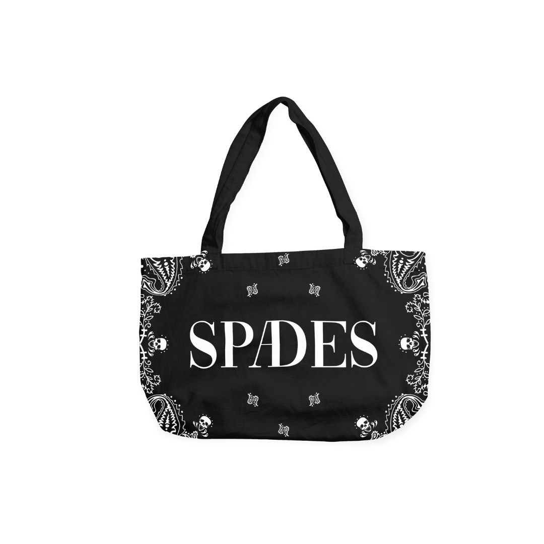 Spades Bandana Tote Bag Black – SPADES