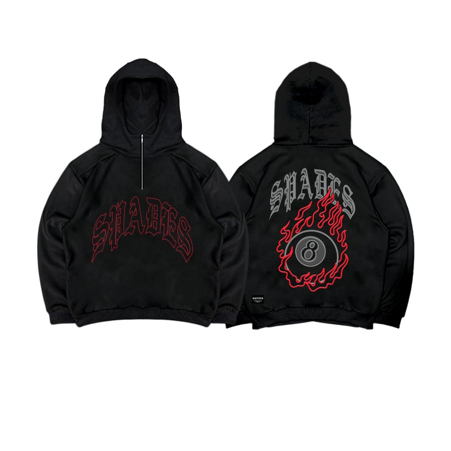 Spades Inferno Zip Boxy Hoodie