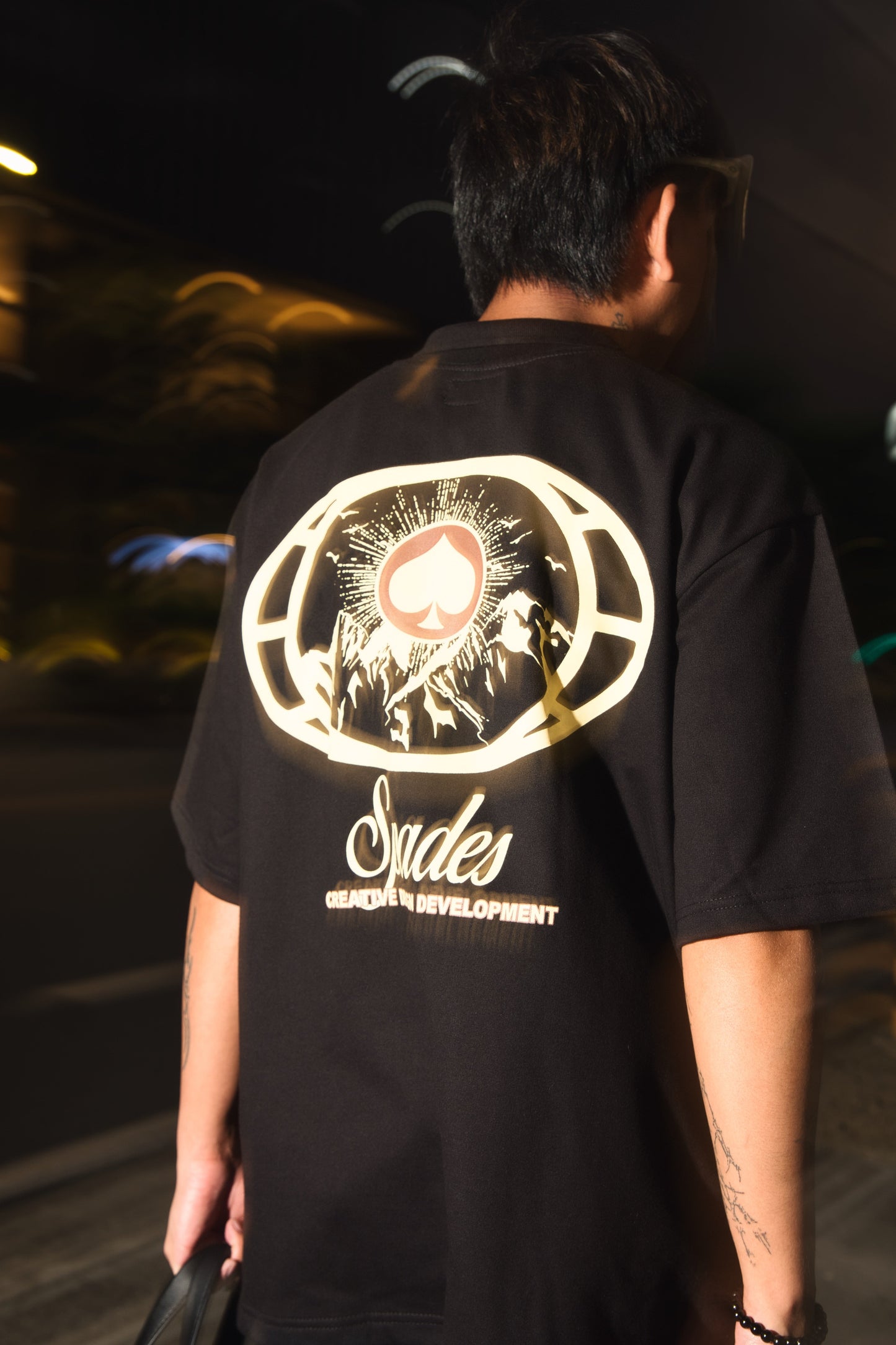 French Terry Full Button Polo SCDD Black SPADES