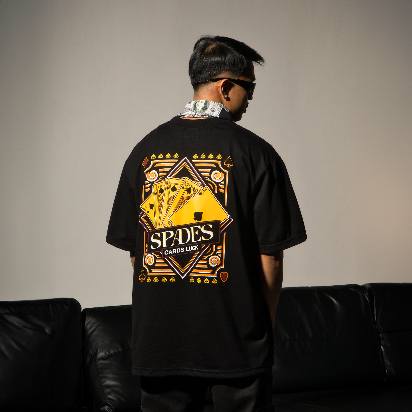 Spades Cards Luck Black T-shirt