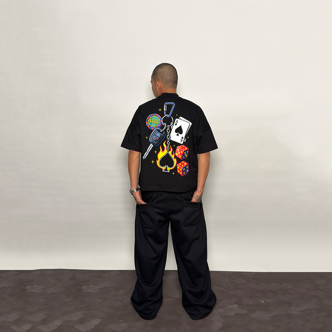 Spades Keychain Boxy Crop Tee