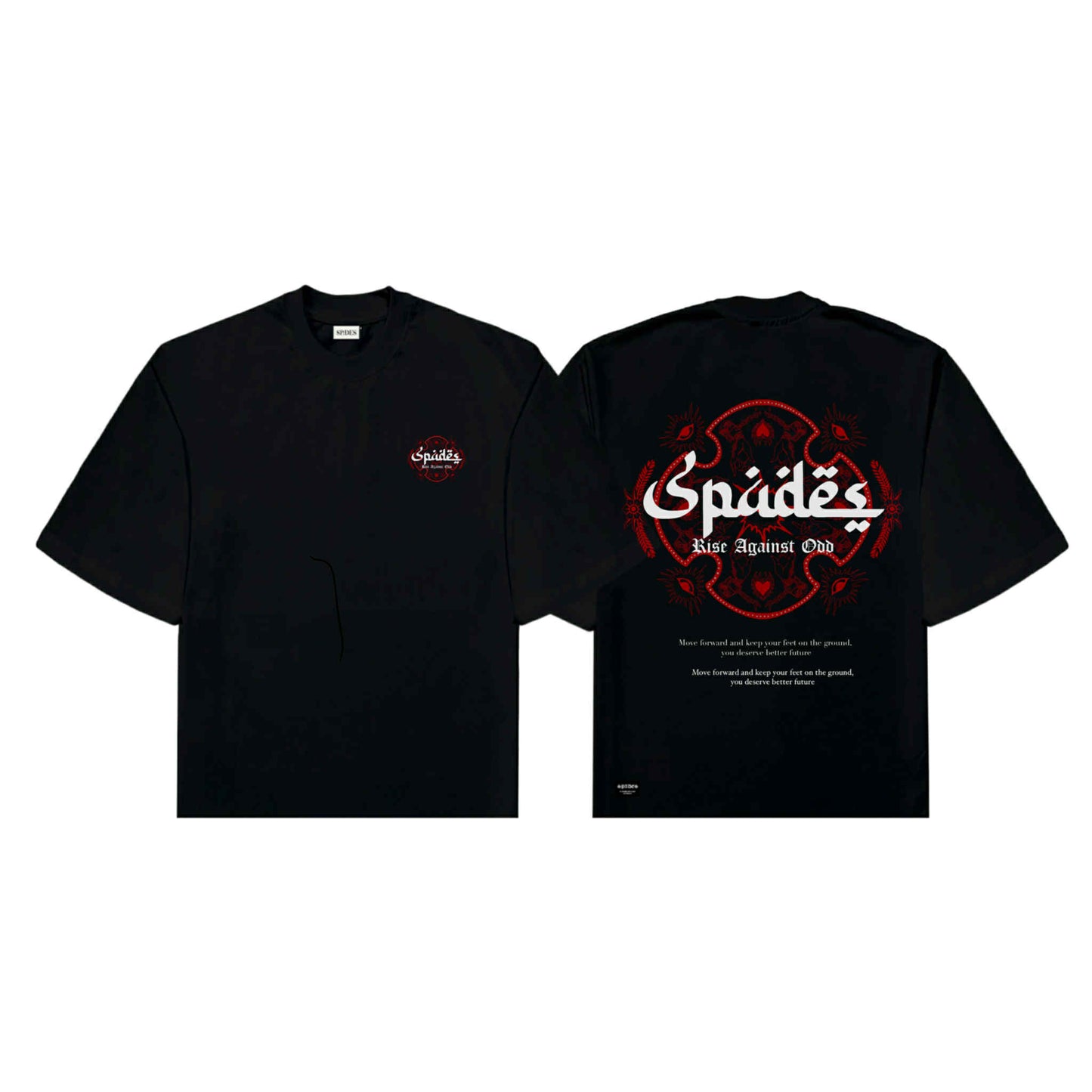 Against All Odds Box Tee Black