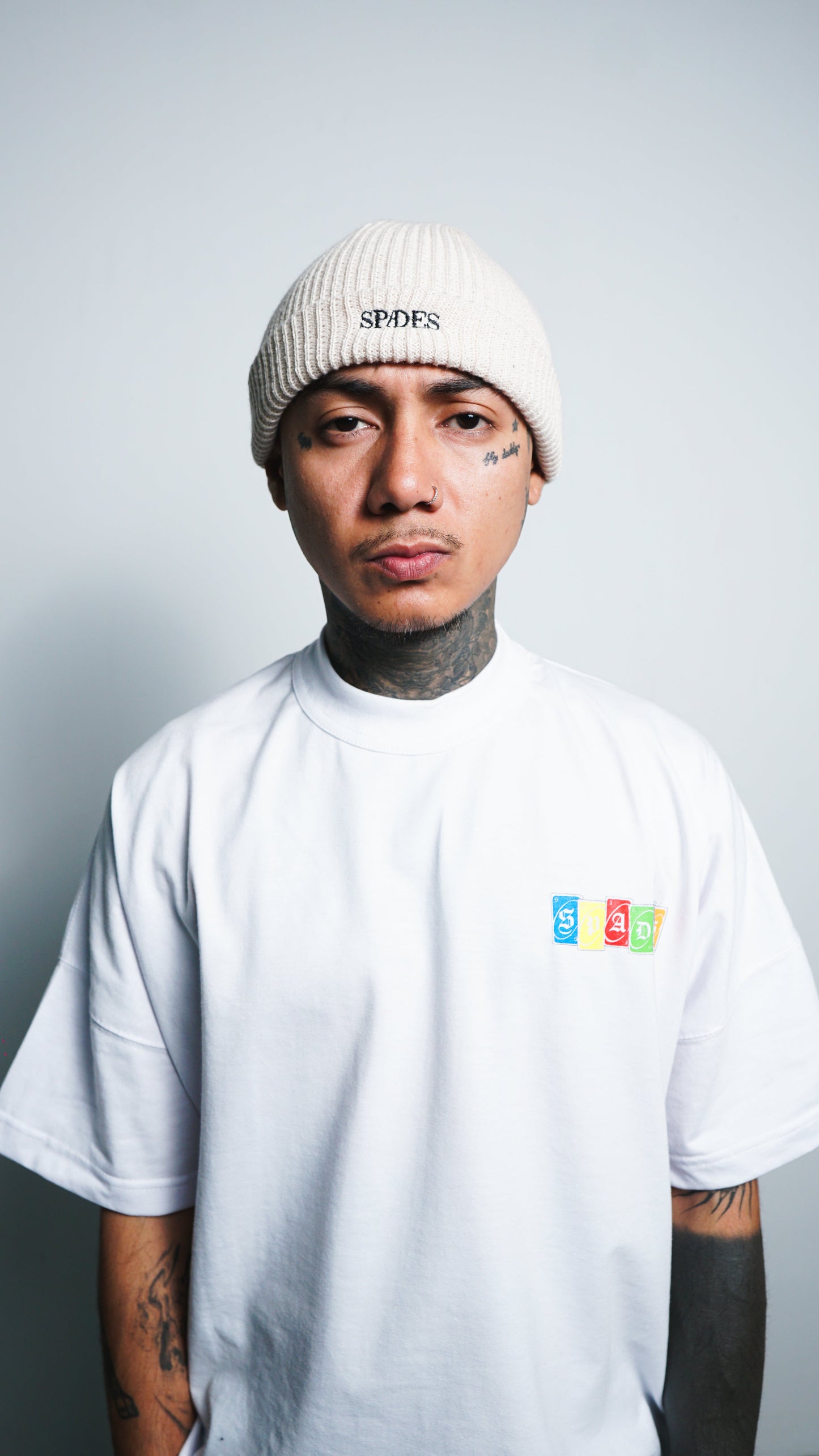 Spades Essentials Embro Beanie Cream SPADES
