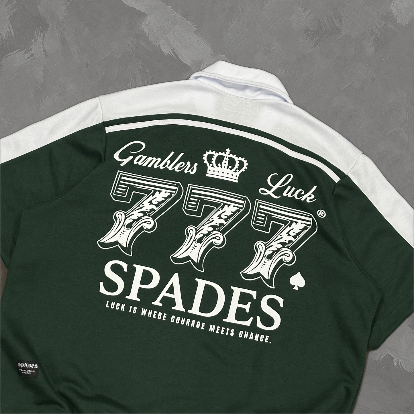 Spades Lucky Roulette Boxy Crop Polo