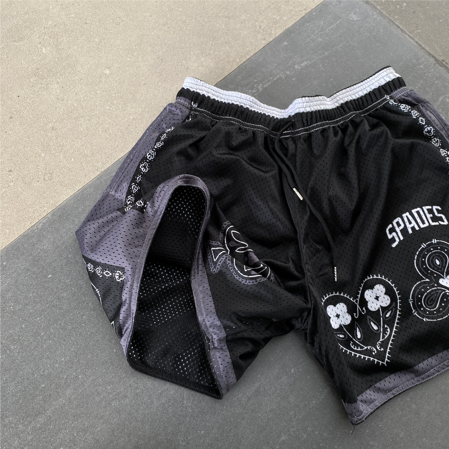 Spades Gamble Well Played Semi Step Mesh Shorts SPADES