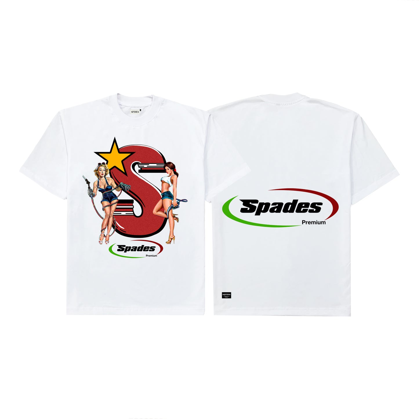 Spades Premium White T-shirt