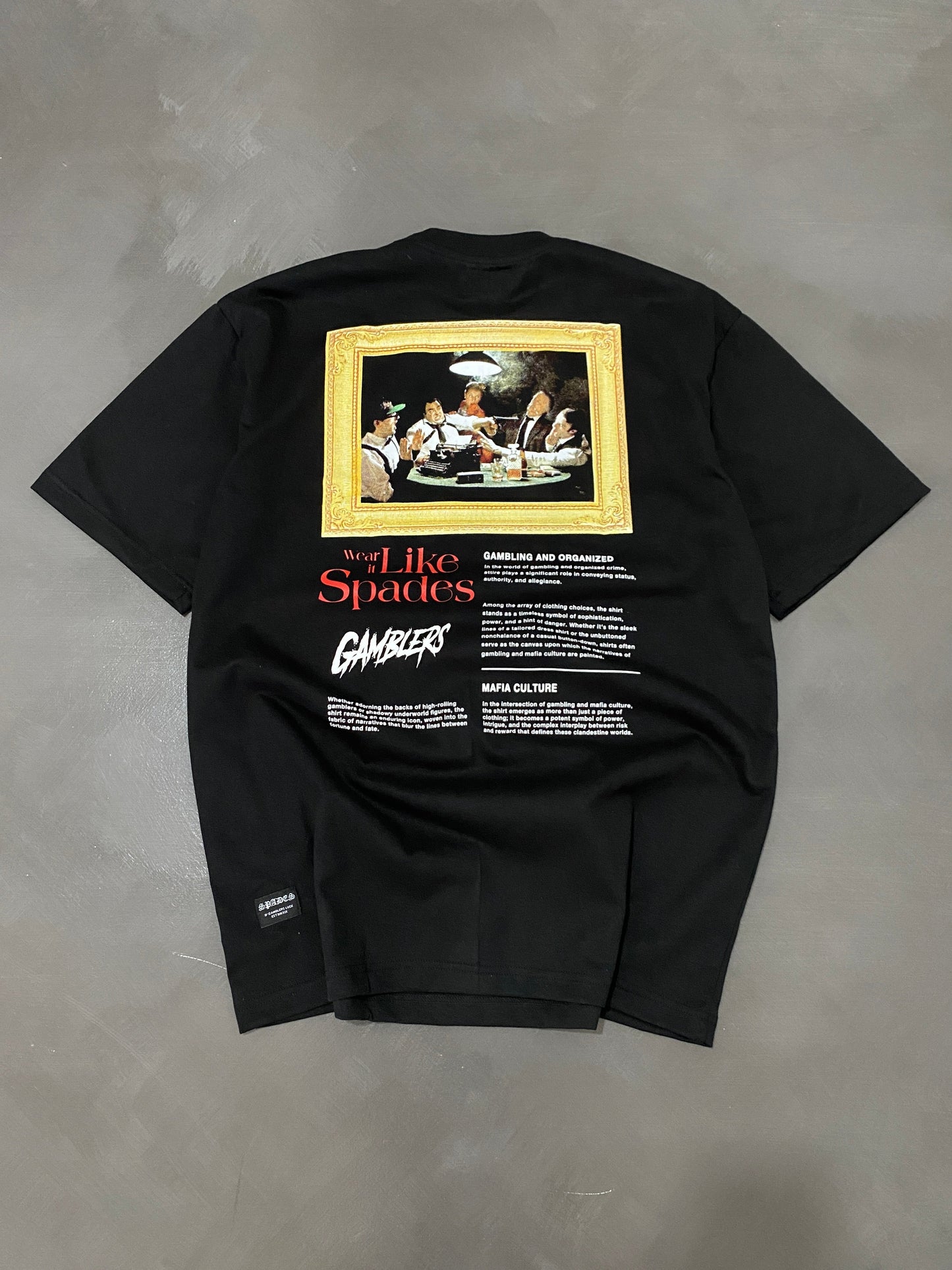 Spades Mafia Culture Boxy Tee Black SPADES