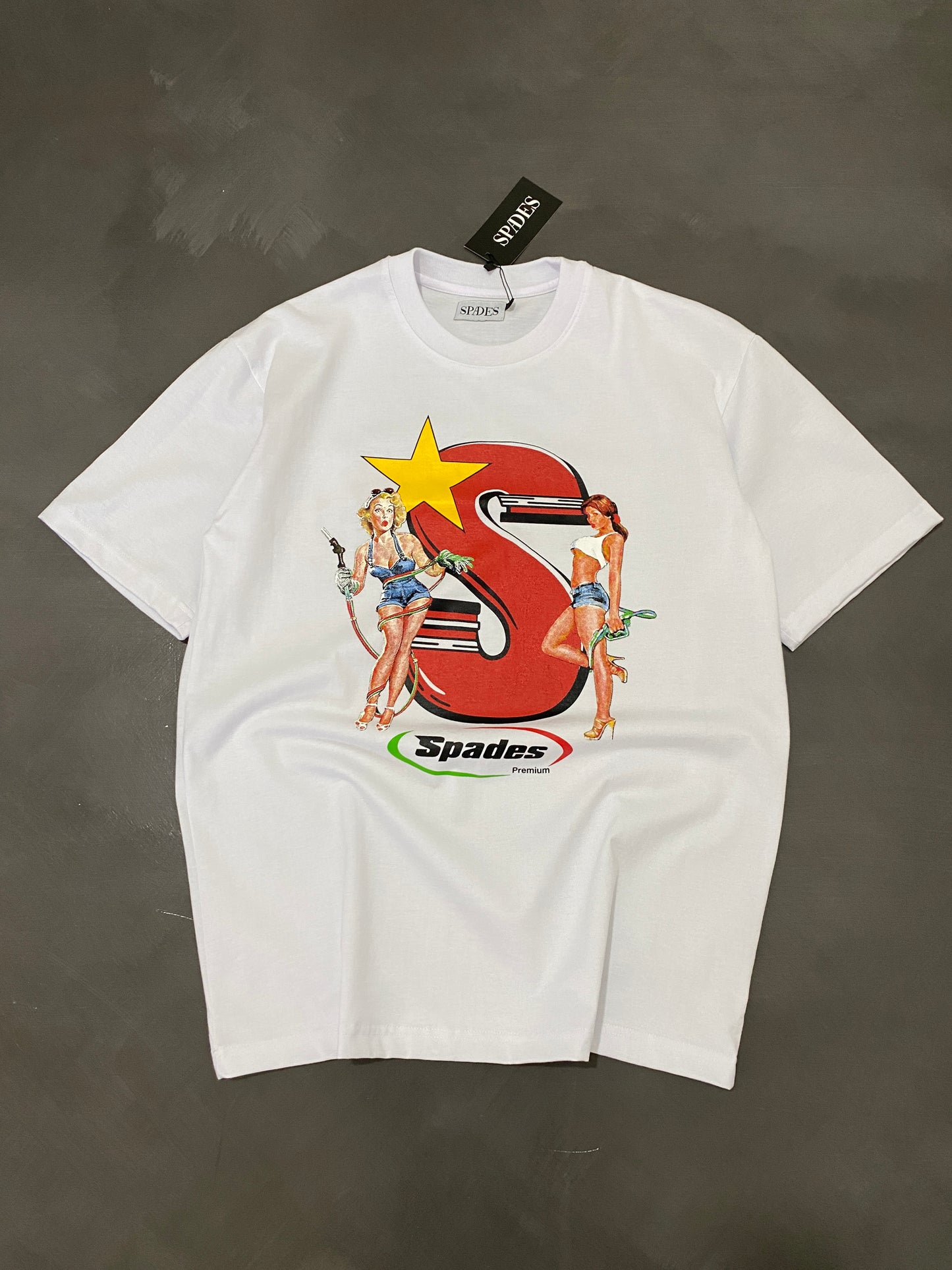 Spades Premium White T-shirt