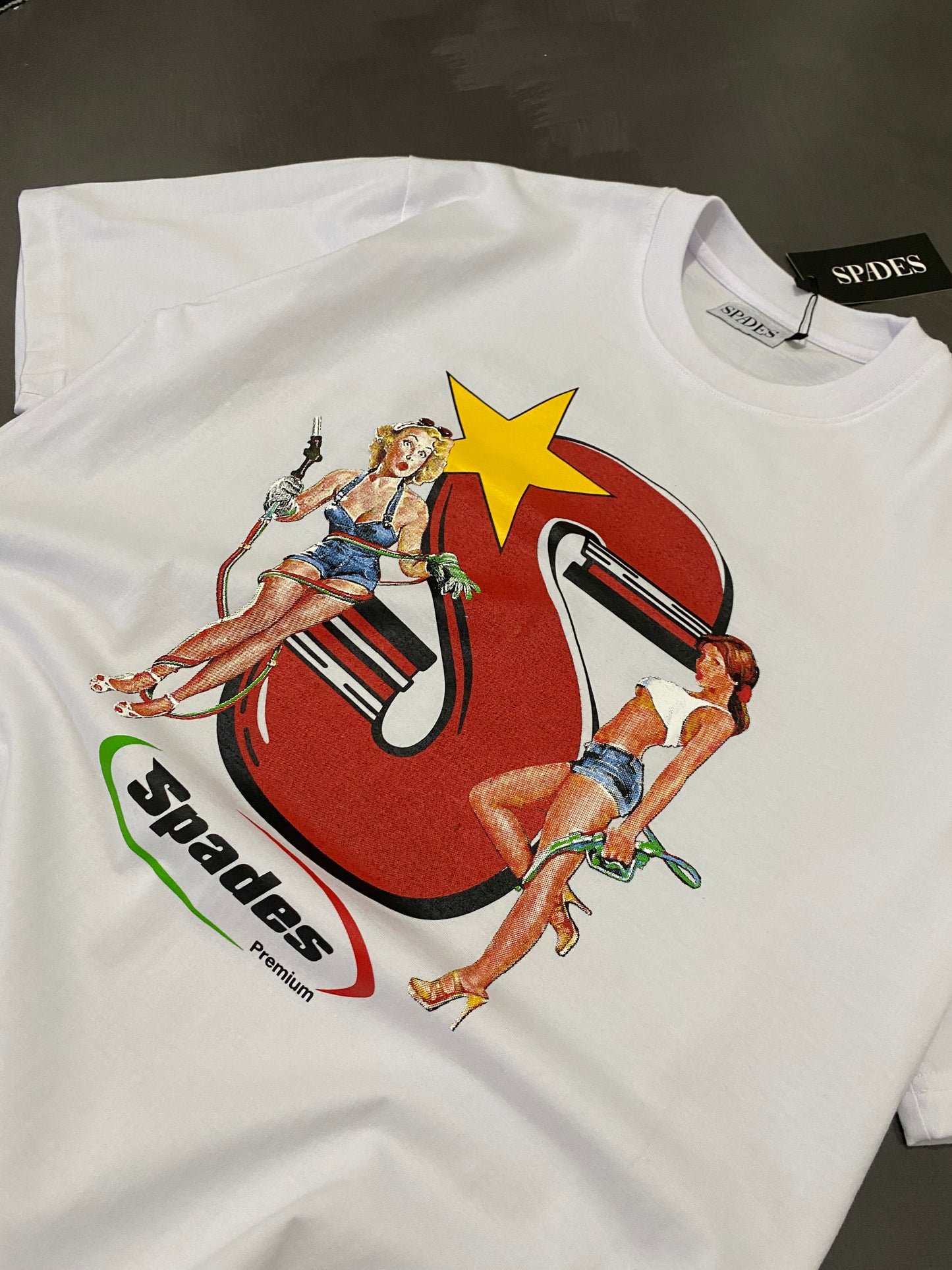 Spades Premium White T-shirt
