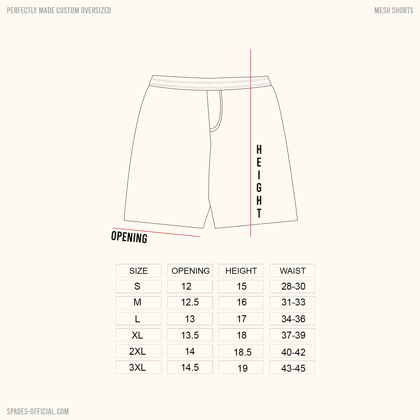 Spades Bound Mesh Shorts Beige