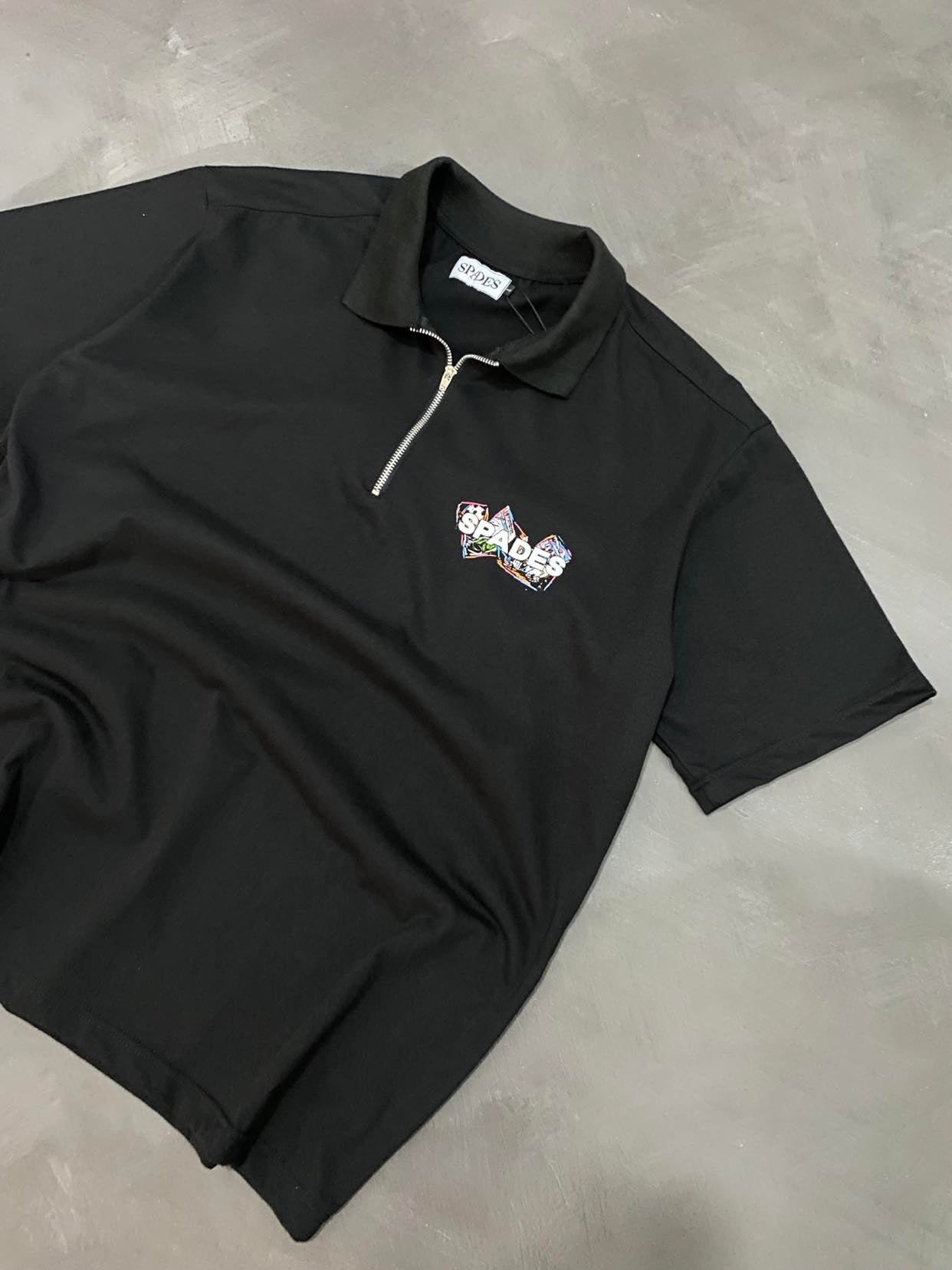 Spades Quarter Zip Polo Gamblers Paradise