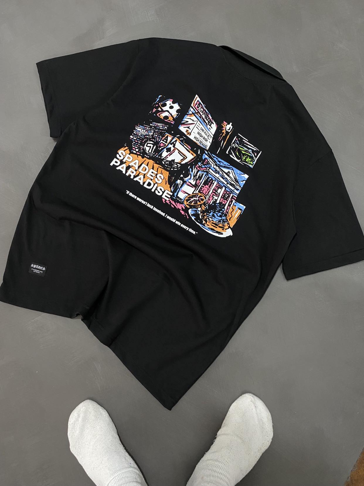 Spades Quarter Zip Polo Gamblers Paradise