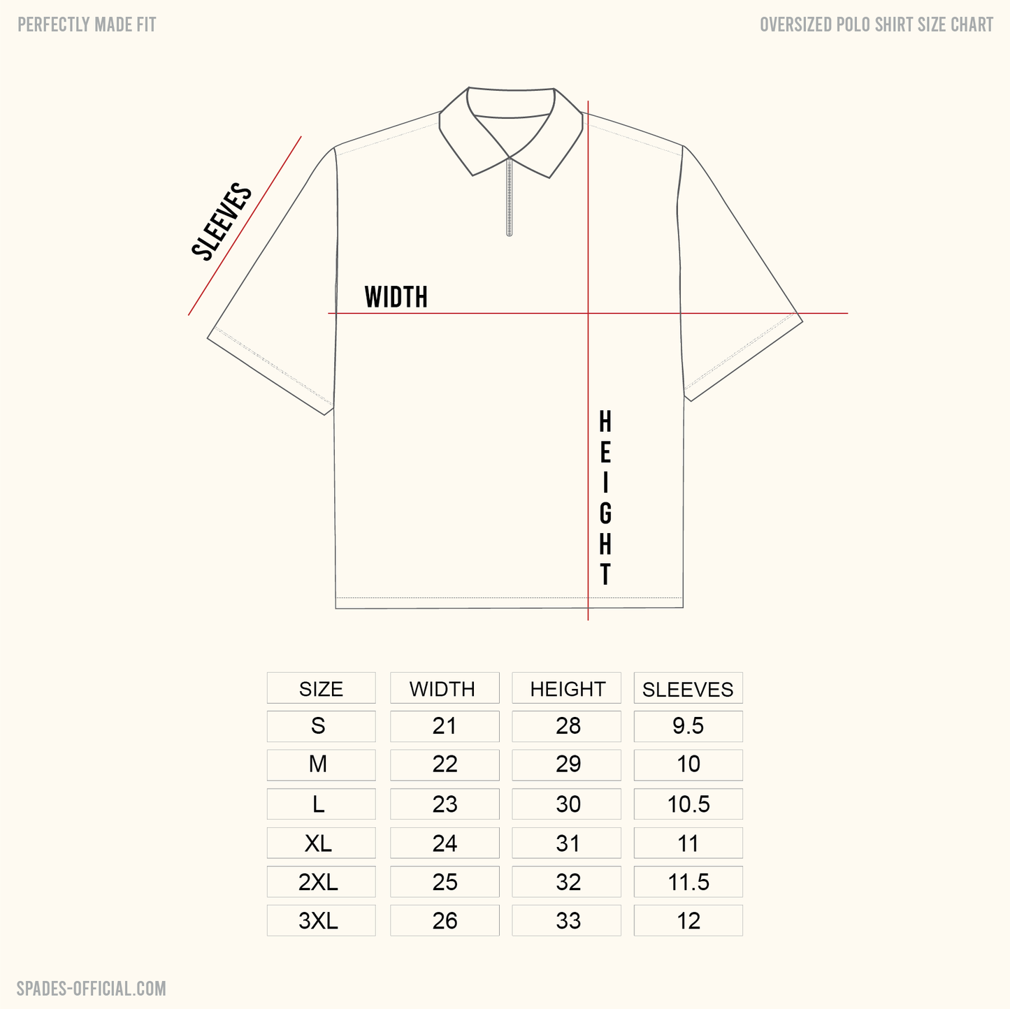 Spades Zip Polo Shirt in Corduroy Cream SPADES