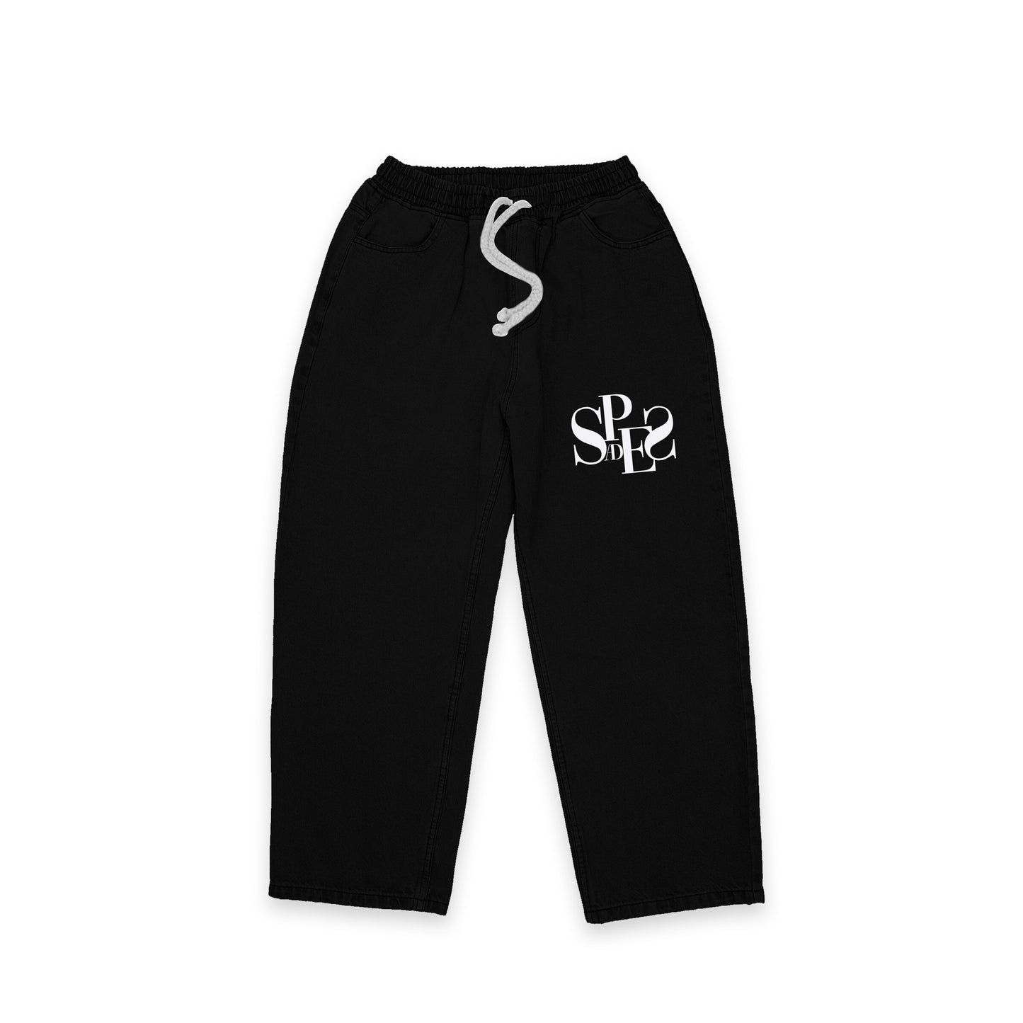 Spades Monochrome Majesty Sweat Pants in Black