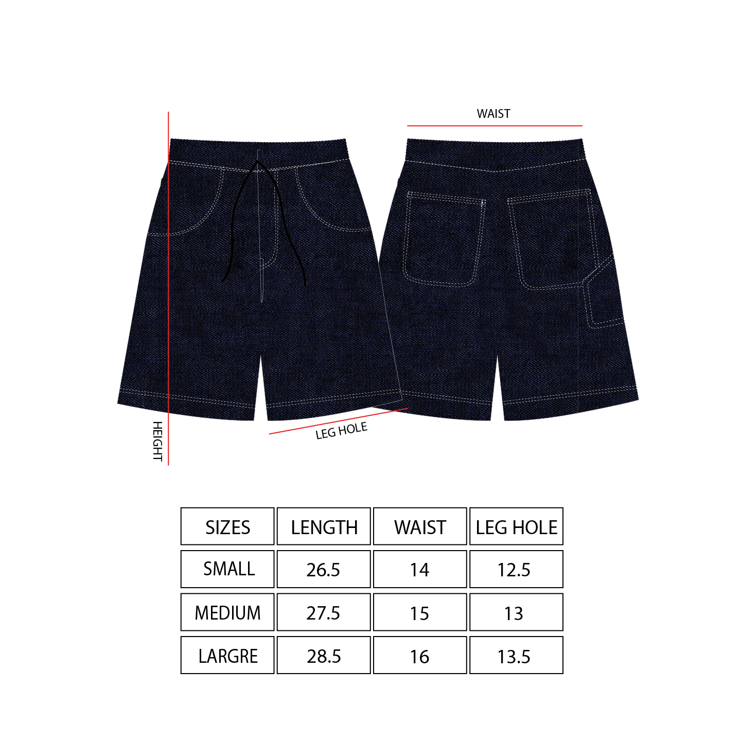 Spades Utility Denim Jorts