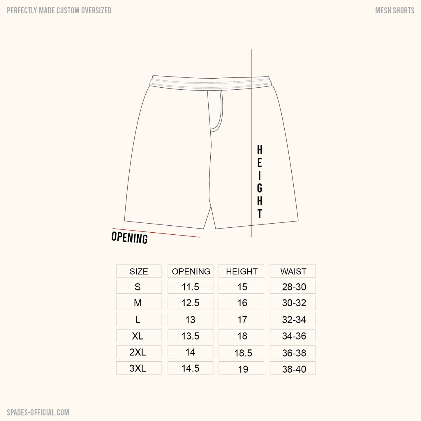 Spades Anchor Oath Mesh Shorts