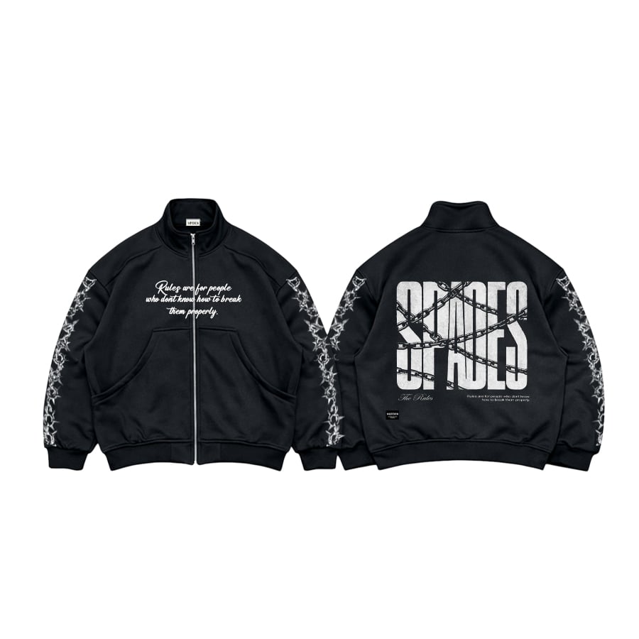 NYLON PULLOVER JAKET サイズ2 RULE THE FATE Spades The Rules Jacket full zip – SPADES