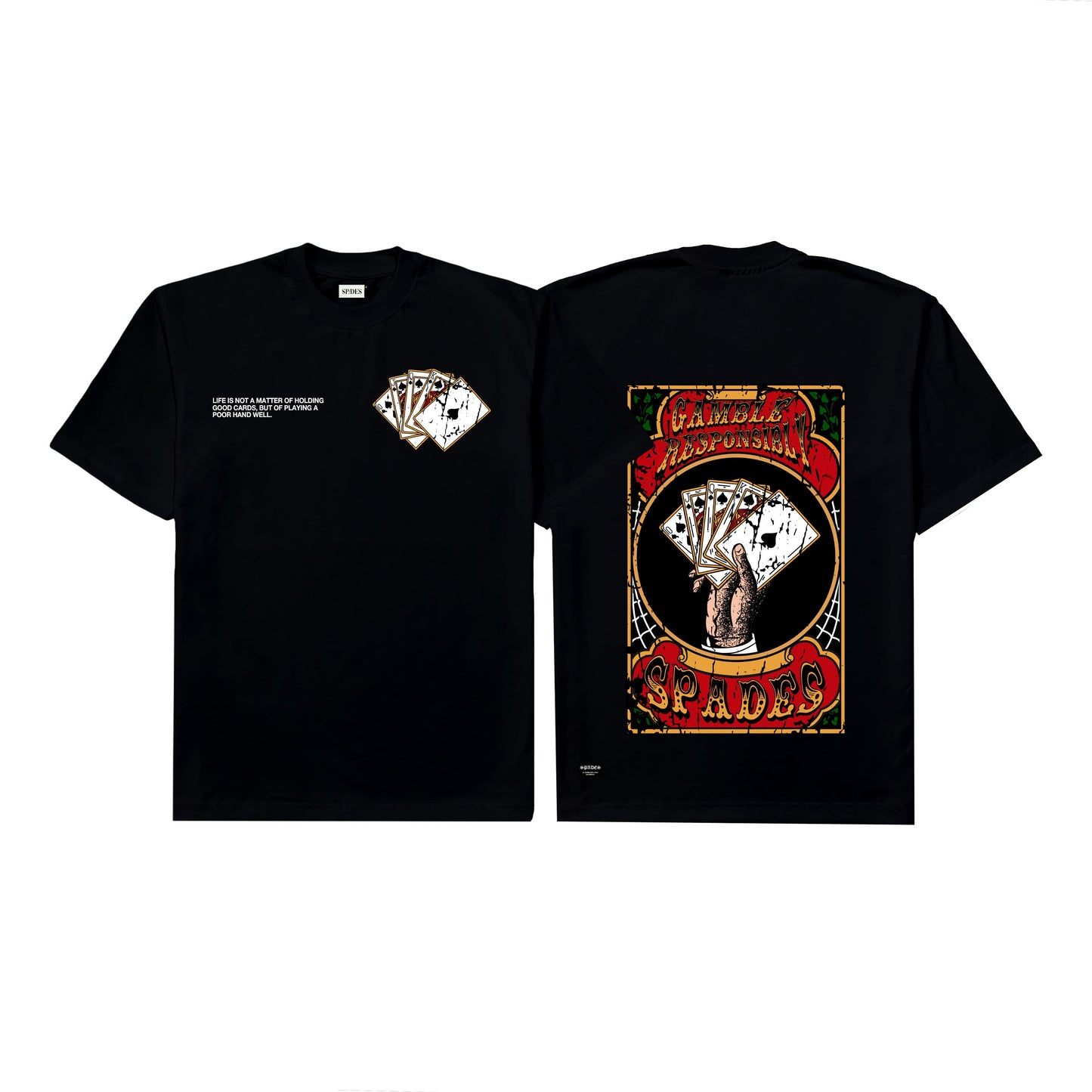 Spades Vintage Card Black Box T-shirt