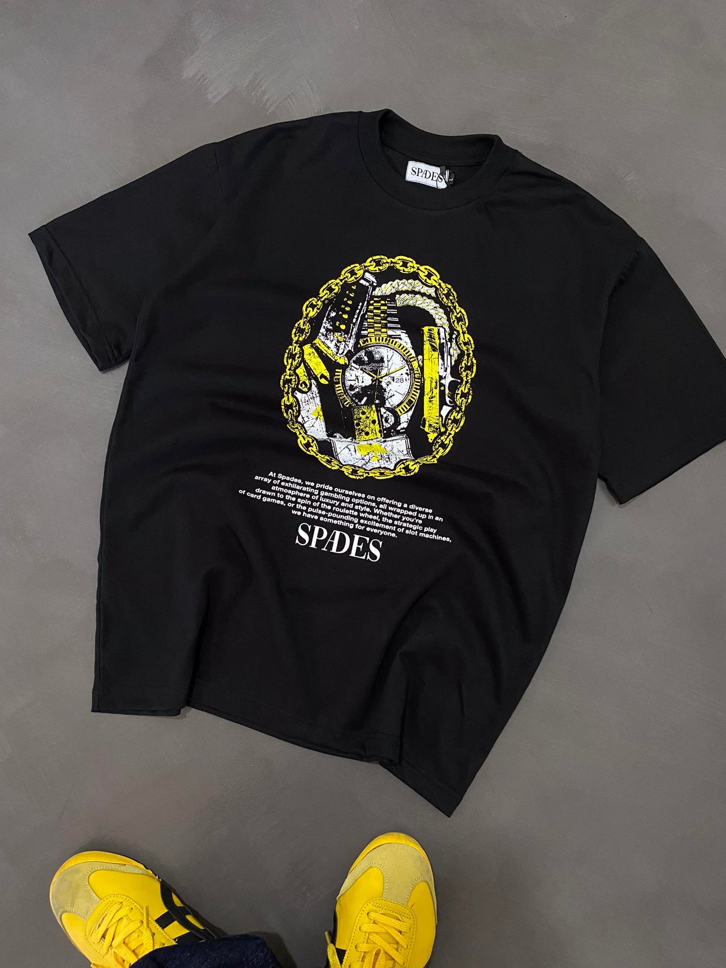 Spades ClockWork Boxy Tee Black