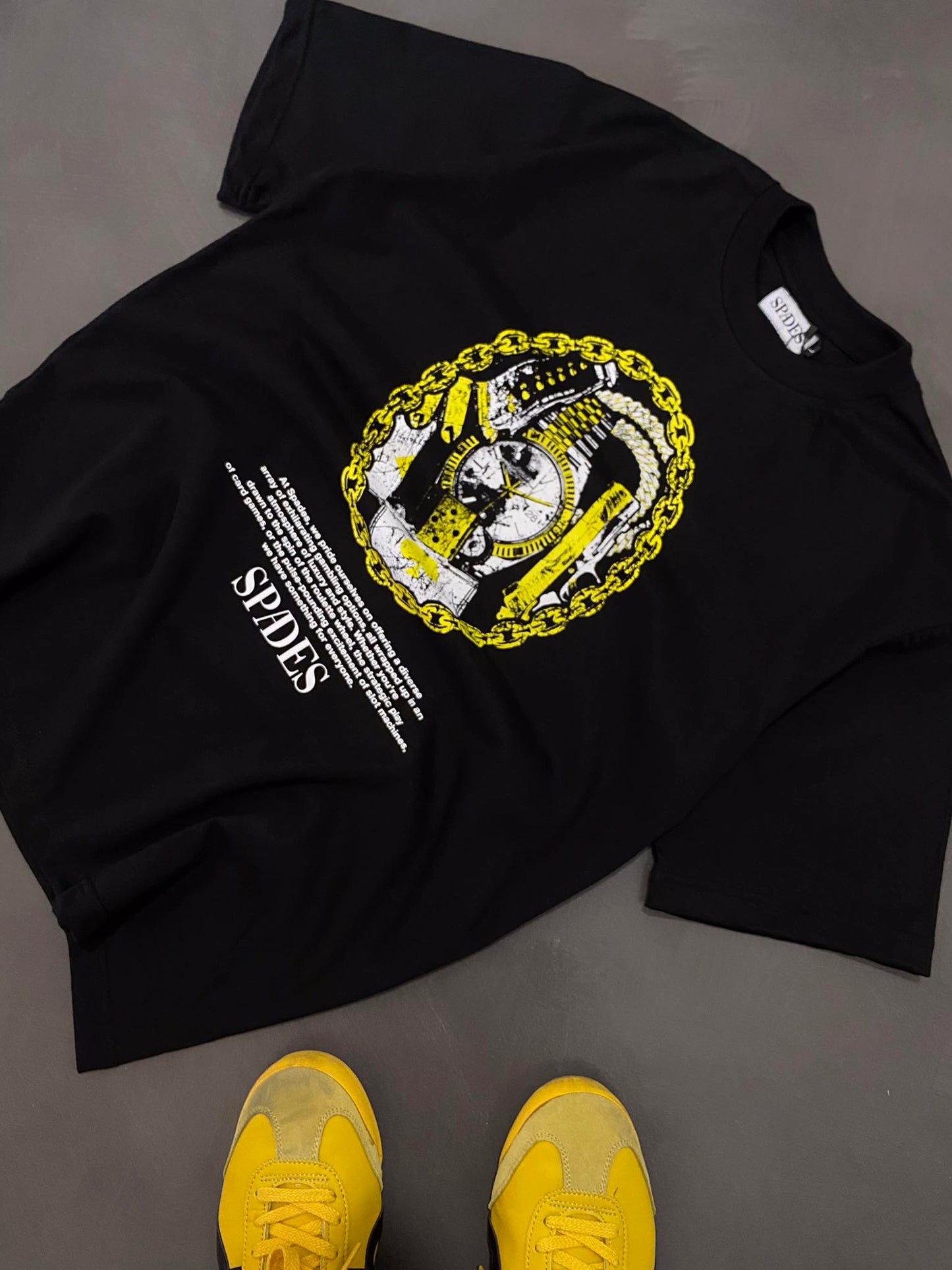 Spades ClockWork Boxy Tee Black