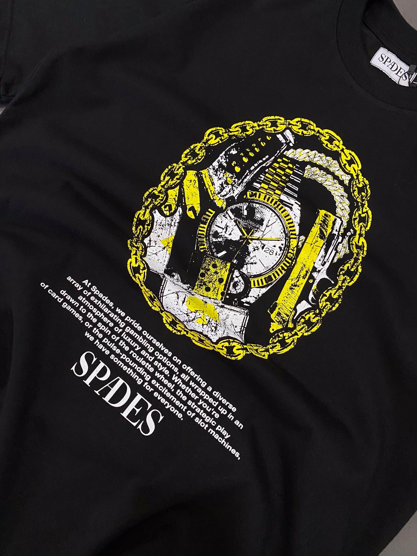 Spades ClockWork Boxy Tee Black