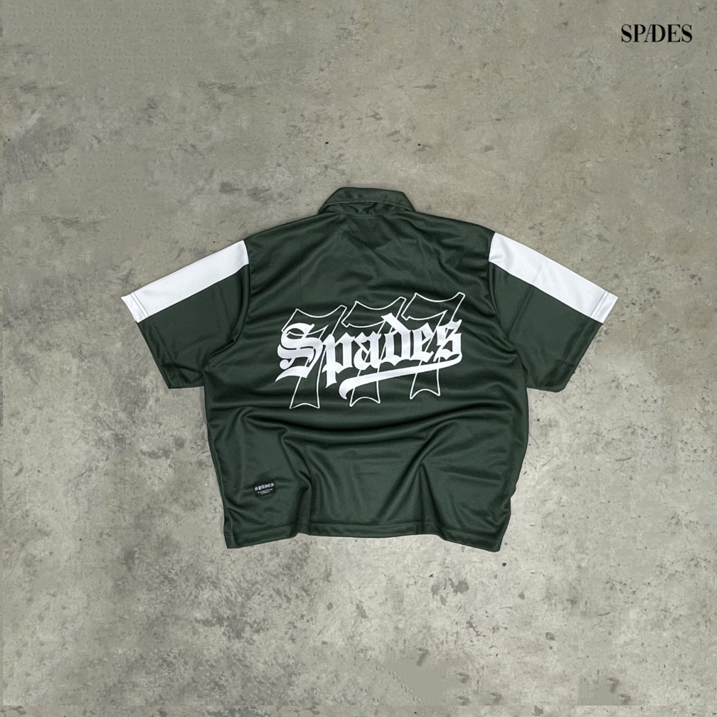 Green Room Gambit Boxy Crop Jersey Polo