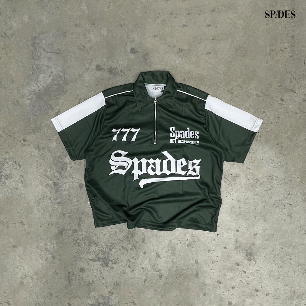 Green Room Gambit Boxy Crop Jersey Polo