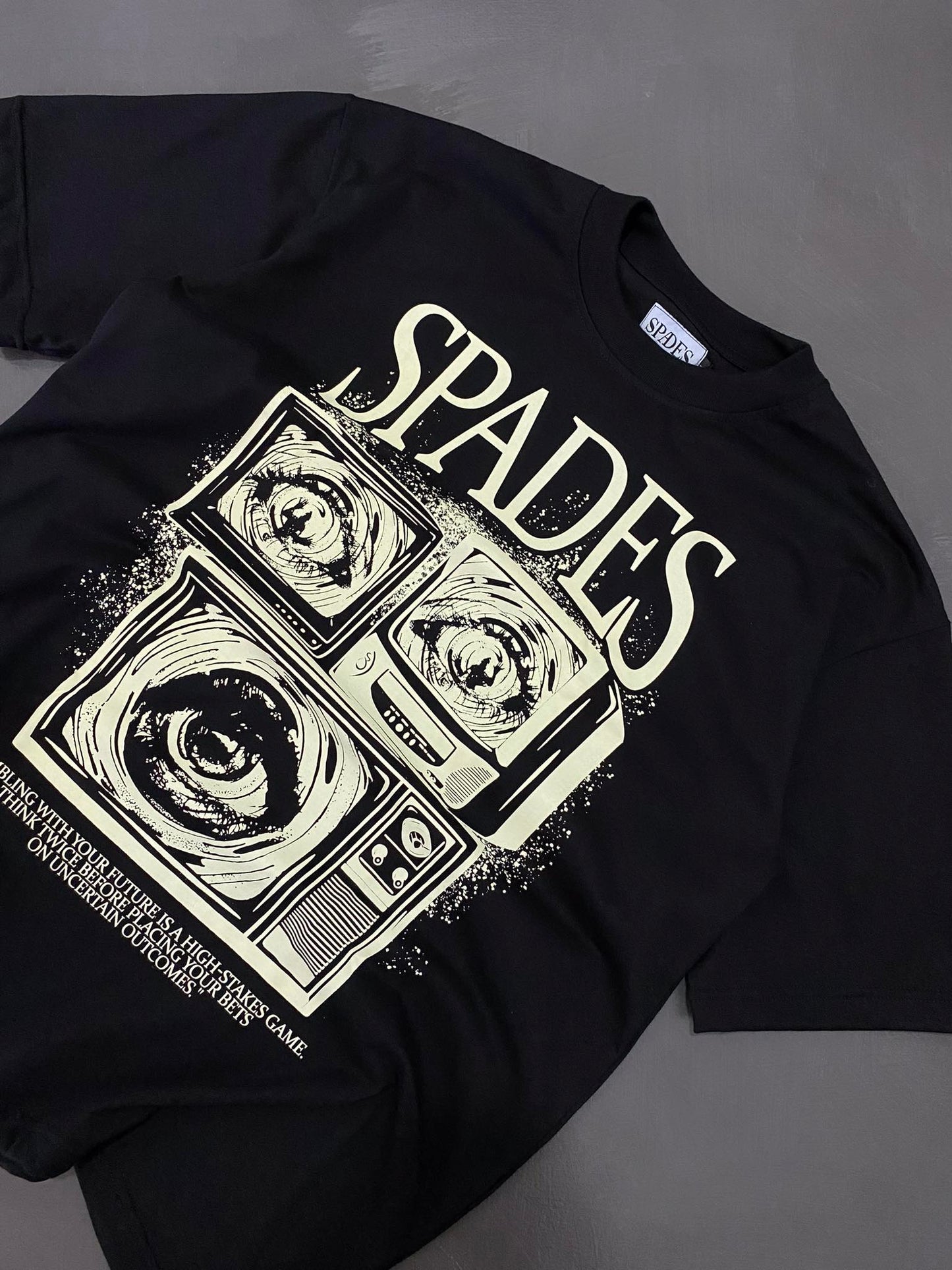 Spades Think Twice Boxy Tee Black SPADES