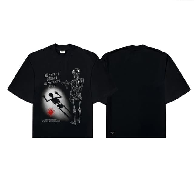 Spades Self Destruction Boxy Crop Tee