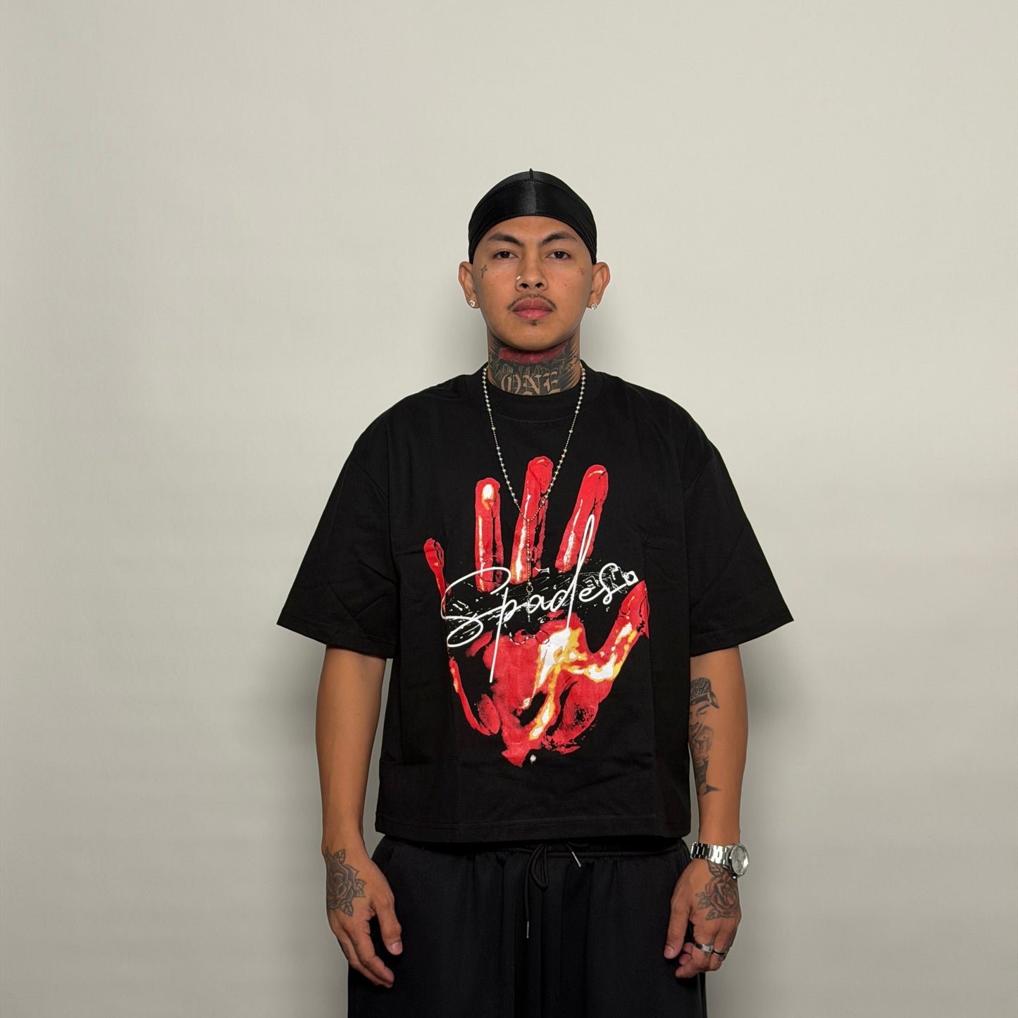 Spades Fiery Grip Boxy Crop Tee SPADES