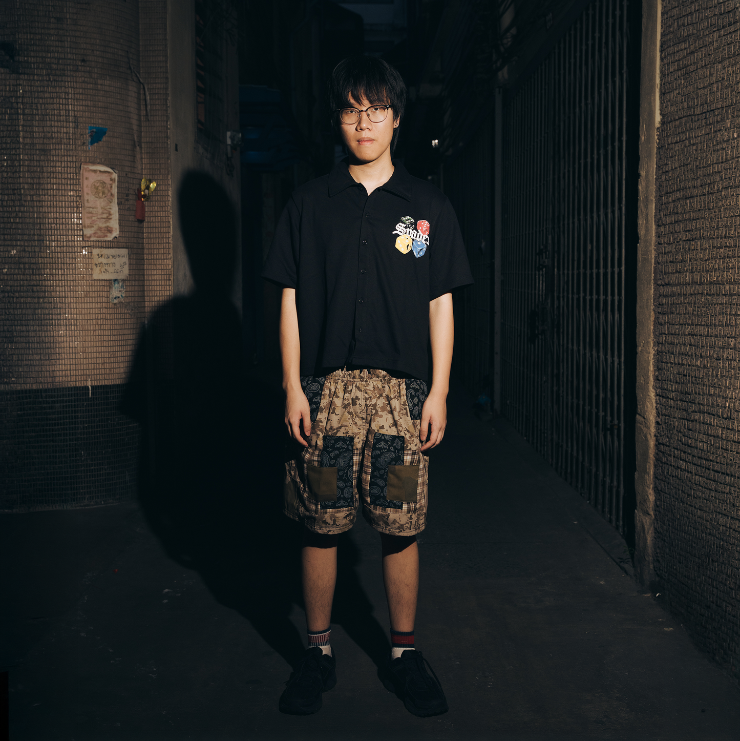 Spades Tetrachrome Dice Boxy Crop Polo SPADES