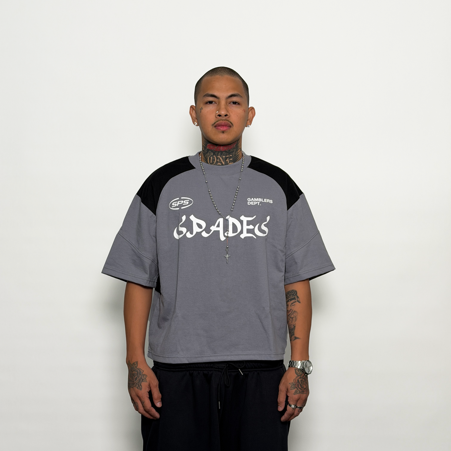 Spades Gamblers Dept. Boxy Crop Tee