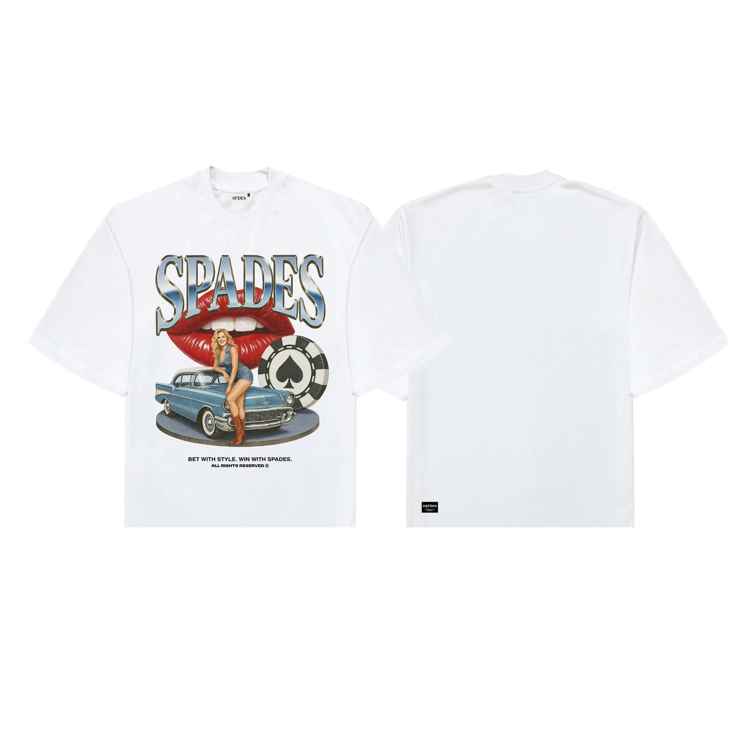 Spades All In Vintage Boxy Crop Tee