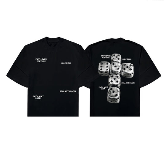 Spades Chrome Faith Boxy Crop Tee