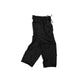 Spades Side Wide Raw Edge Black Pants