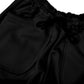 Spades Side Wide Raw Edge Black Pants