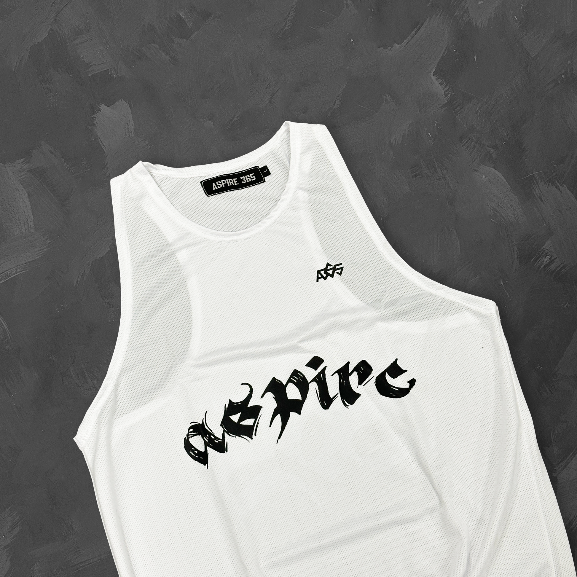 Aspire 365 Series 3 Running Singlet White ASPIRE