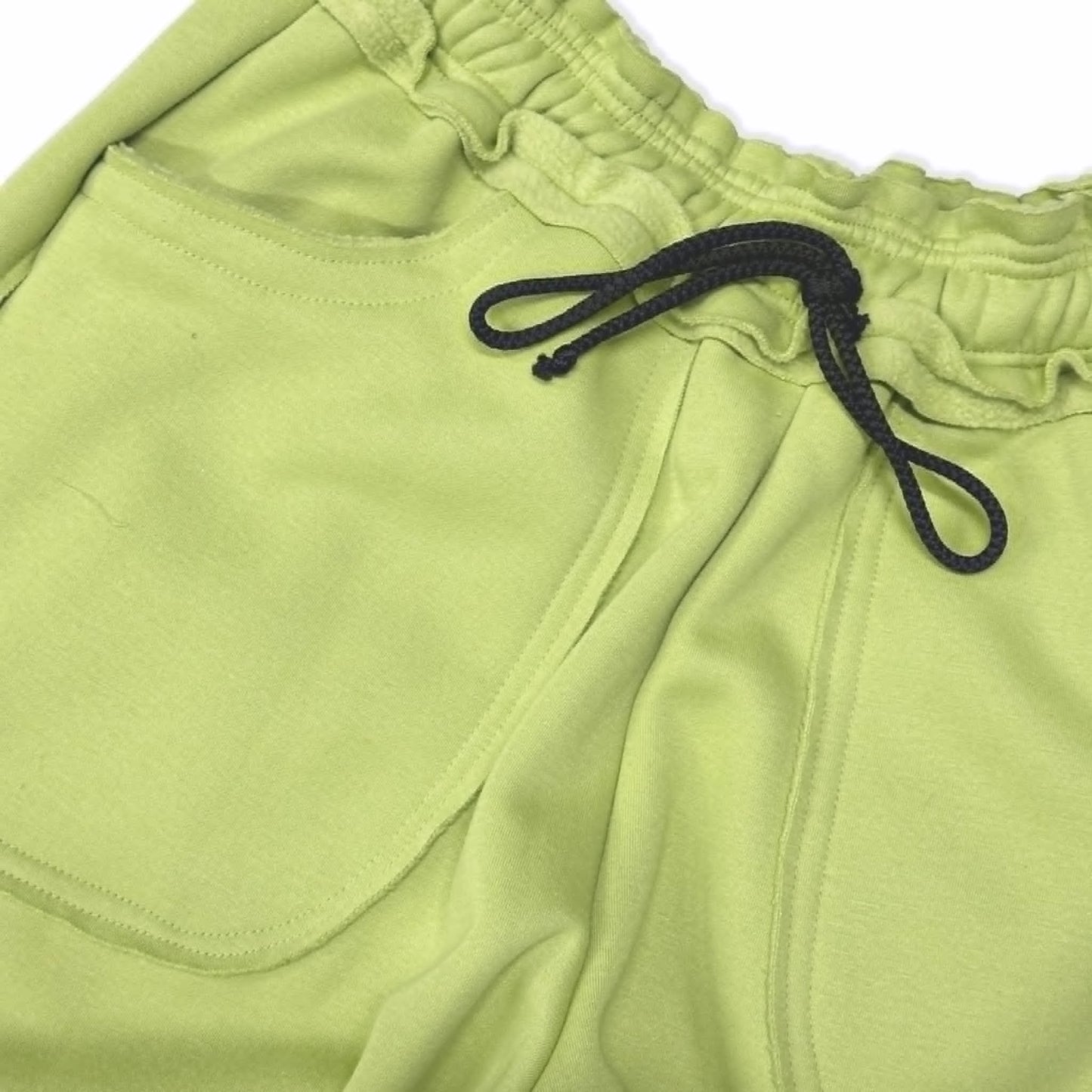 Spades Side Wide Raw Edge Avocado Pants SPADES