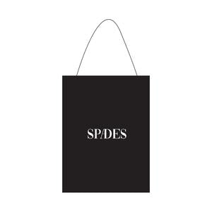 Spades Vellum 200 gsm Gift Bag in Black